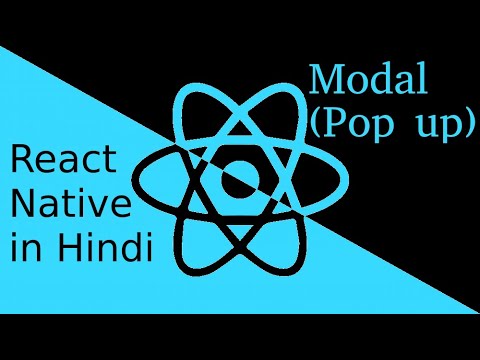 React-Native Hindi tutorial # Modal (popup)