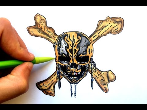 DESSIN PIRATES DES CARAIBES 5 LOGO !!