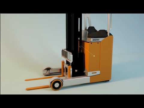 3D Electric Reach Truck FRB20 - Material Handling Equipment Manufacturer Video