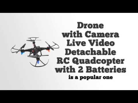 Review: Drone with Camera Live Video Detachable RC Quadcopter with 2 Batteries