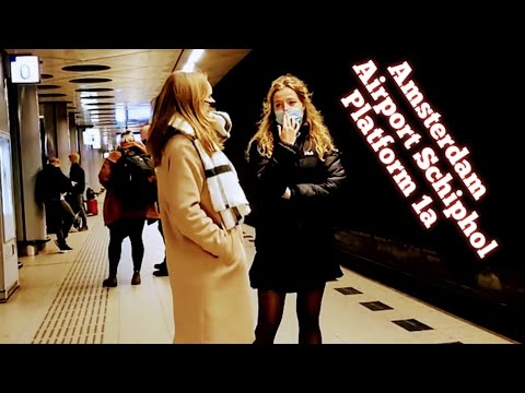 Amsterdam Airport Schiphol Train Station Platform 1a | Sunday 13 Feb 2022 | 06:25 pm