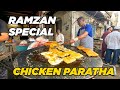 Asal Mama Paratha Of Rander Chicken Paratha Ramzan Special Indian Street Food
