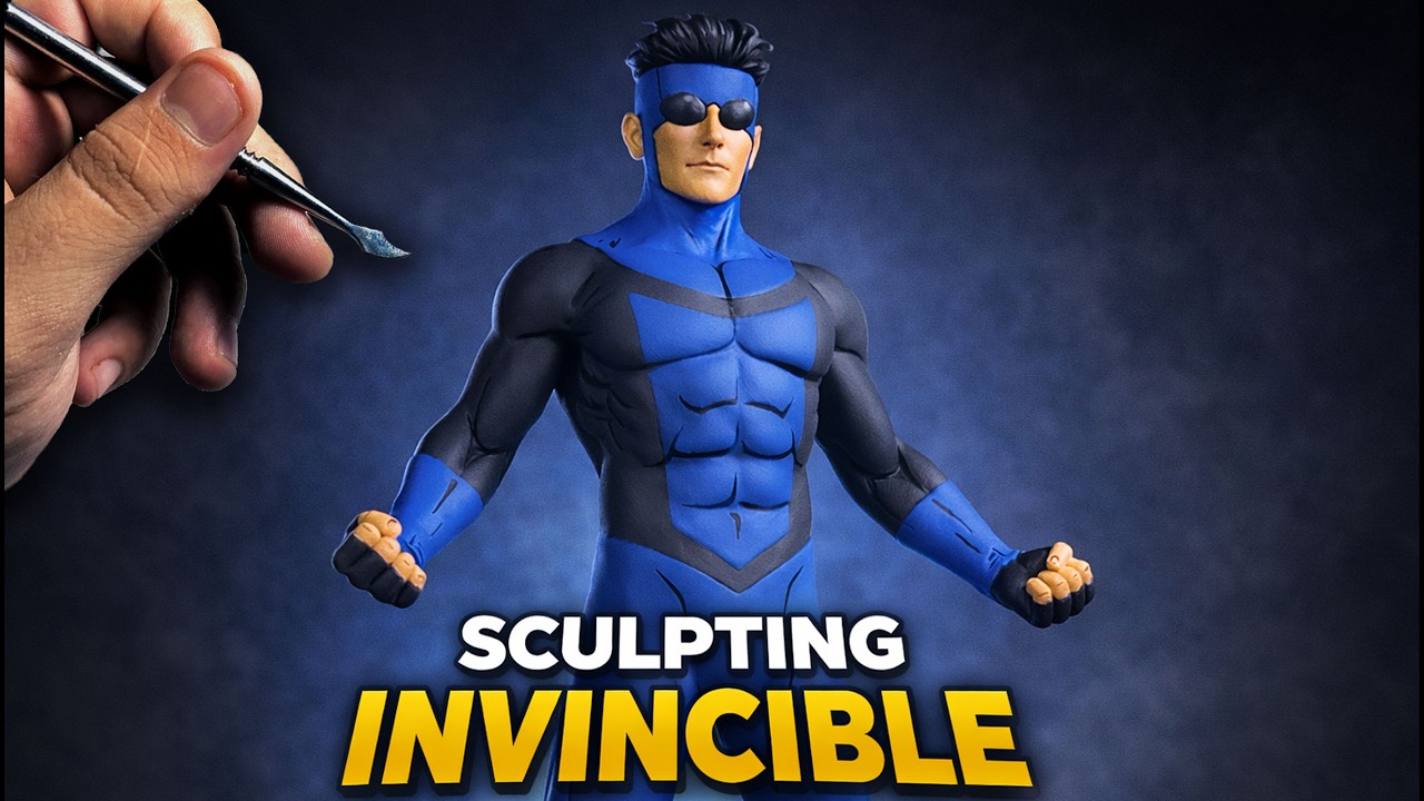 I Sculpted INVINCIBLE (Mark Grayson) | Timelapse