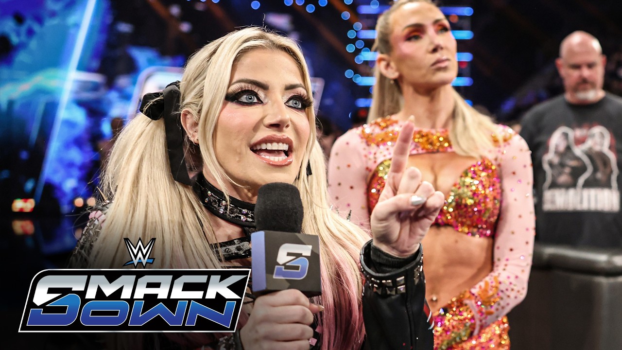 Flair & Bliss and Giulia & James crash The Irresistible Forces’ celebration: SmackDown highlights
