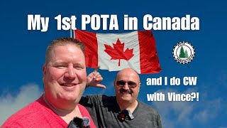 My first POTA and CW in Canada