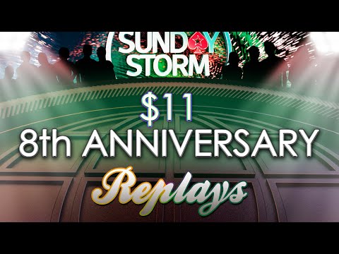 Sunday Storm 8th Anniversary $100k to 1st PokerStars Replay