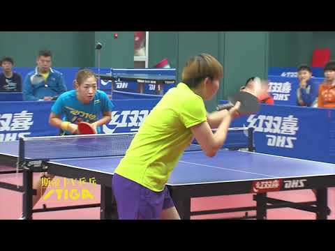 Liu Shiwen vs Zhu Yuling WTTC Trial