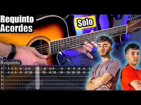 Solo (ERRE) - Eslabón Armado - Requinto y Acordes | Tutorial | Como tocar en Guitarra Con TABS