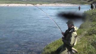 preview picture of video 'Arctic Char Fishing, Greenland, 2009'