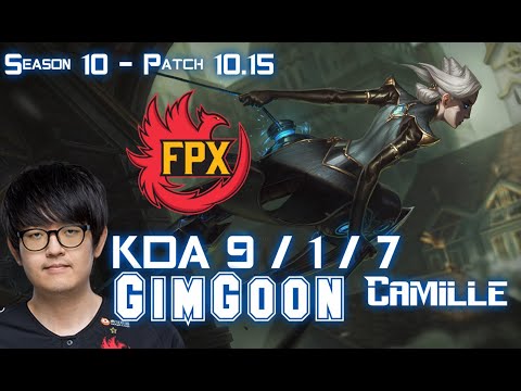 FPX GimGoon CAMILLE vs WUKONG Top - Patch 10.15 KR Ranked
