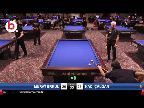 MURAT ERKUL & HACI ÇALGAN Bilardo Maçı - 2019 TÜRKİYE KUPASI 1. ETAP ERKEKLER-5.TUR