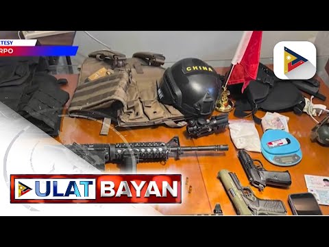 Matataas na kalibre ng armas, bala at tactical helmet na may nakasulat na “China”, nasabat ng…