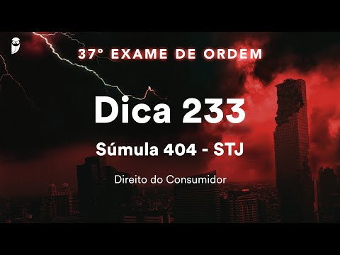 Igor Maciel - Direito do Consumidor - Dica 233 - Súmula 404 - STJ