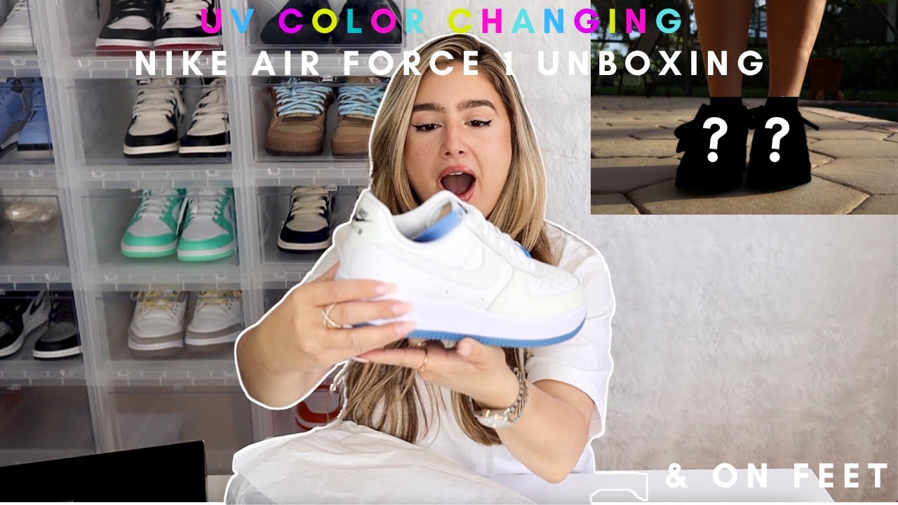 UNBOXING NIKE AIR FORCE 1 “UV COLOR CHANGING” PHOTOCHROMIC | IN DEPTH Review & COLOR REVEAL