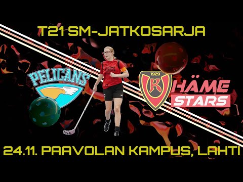 T21 Pelicans SB - Koovee/Häme Stars. SM-sarja, jatkosarja. 24.11.2022 Paavolan Kampus, Lahti