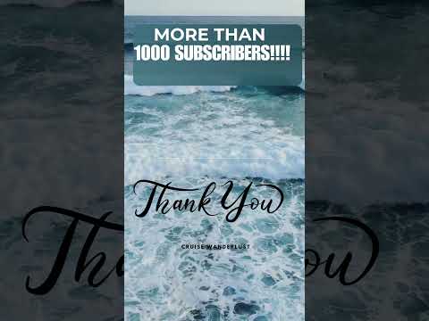 Thumbnail for Over 1000 Subscribers in Just 2 Months! #cruiseexperiences #travel