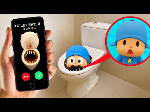 DRONE CATCHES POCOYO WITH TOILET EATER ON CAMERA!!