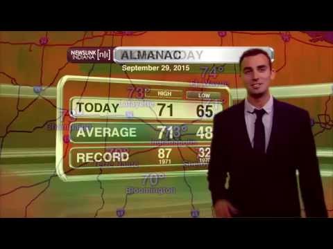 Newslink Indiana Weather  September 29, 2015  Nick Fauser