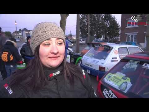 Hugo Lienard et Gwendoline Tellier à l arrivée du Rallye des Boucles Capelloises  2022