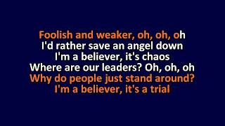 Lady Gaga - Angel Down - Karaoke Instrumental Lyrics - ObsKure