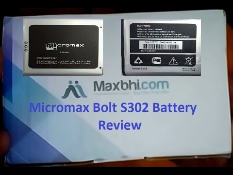 See Micromax Bolt S302 First Ever Battery From Maxbhi Unboxing