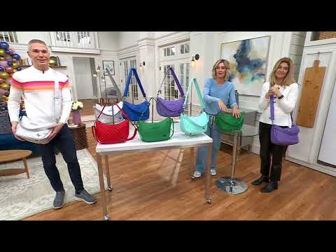 Lug Matte Luxe Shoulder Bag w/ Crossbody Strap - Harmony on QVC