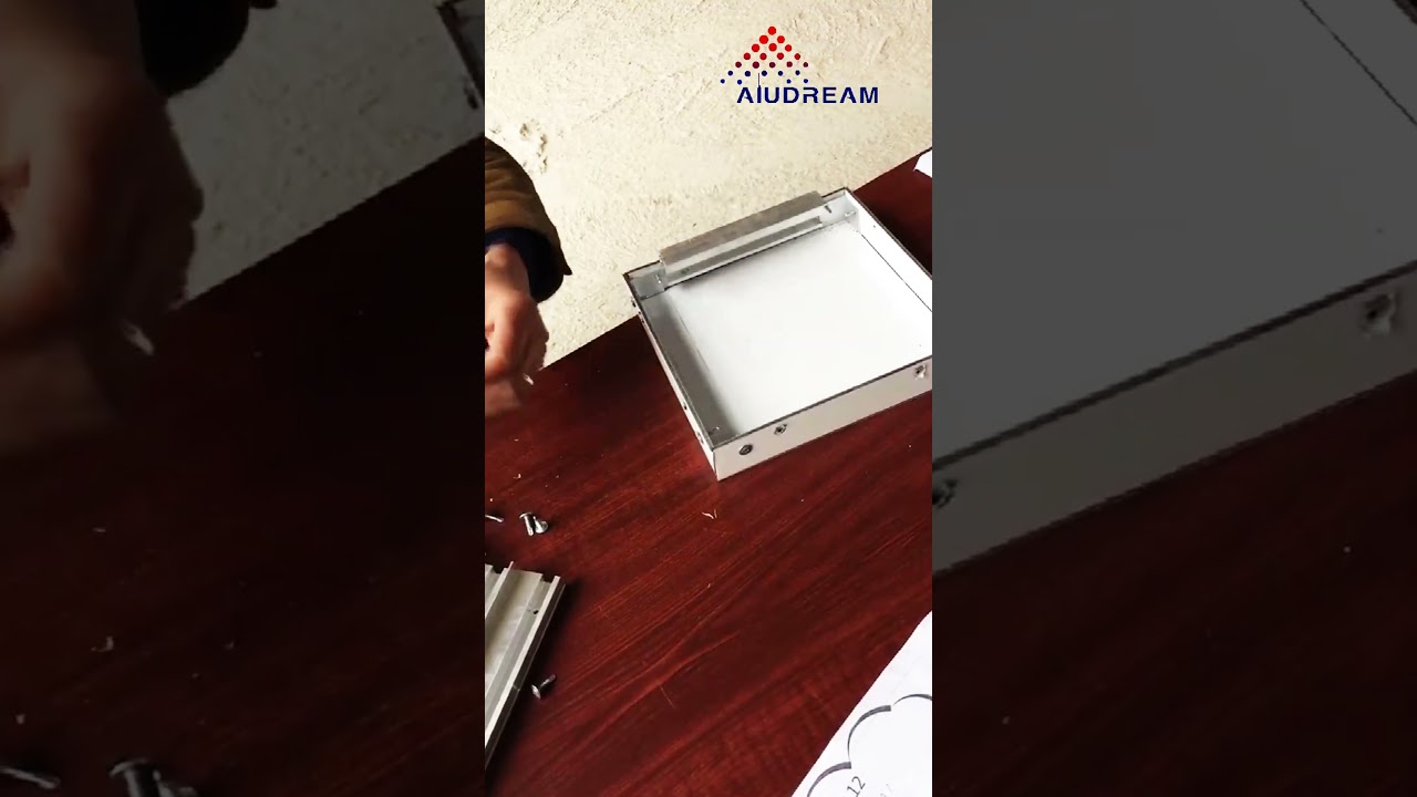 Bending installation of aluminum composite panels.