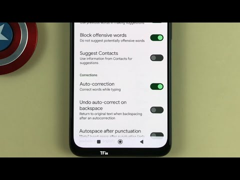 How to enable/disable Autocorrect on keyboard input on Xiaomi Redmi Note 11 Android 12