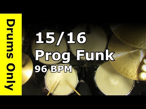 Odd Time 15/16 Prog Funk Drum Beat 96 BPM