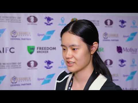 Zhu Jiner: "When she played Bxh6 and Rxe6 I was very surprised" | Astana WGP | Round 10