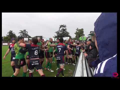 Bagarre au rugby Montauban-Bézier