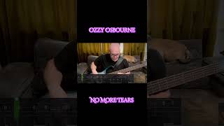 Ozzy Osbourne - No More Tears (Bass Cover w/Tabs) #ozzyosbourne #ozzy #bass #guitar #cover #metal