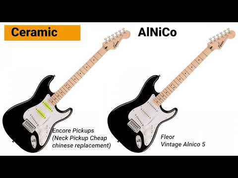 Ceramic Pickups vs Fleor Alnico 5 Pickups Stratocaster