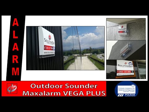 OUTDOOR SECURITY SYSTEM ALARM SOUNDER MAXALARM VEGA PLUS - Sirene Exterior de Alarme de Intrusão