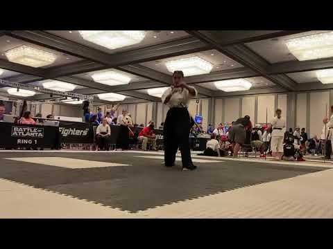 Melina Pecci 1st Place @ Battle of Atlanta. Women's 18-29 AA Black Belt Traditional forms