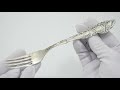 Видеообзор Серебряная столовая вилка 141лт