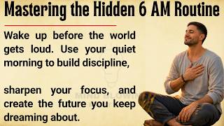 How to Change Your Life at 6 AM 🫵 || Learn English Through Life Lesson 🔥|| Motivational Video ✅