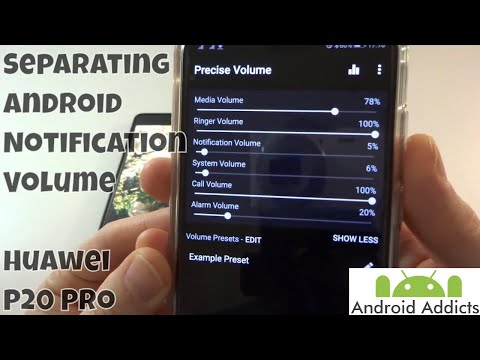 Huawei P20 Pro Android Notification Volume Control