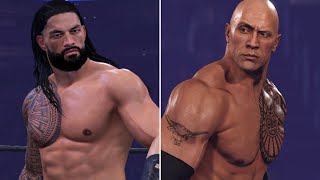 WWE 2K22: Roman Reigns vs The Rock (WWF Championship Match)