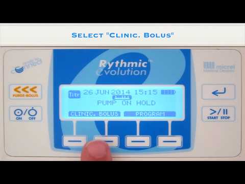 5 clinician bolus - Hướng dẫn sử dụng bơm tiêm giảm đau Rythmic Micrel