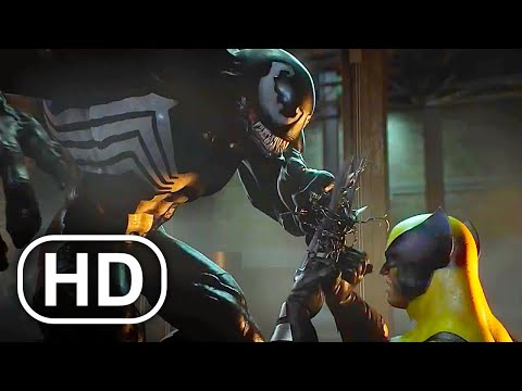 WOLVERINE Vs VENOM Fight Scene 4K ULTRA HD - Marvel Superhero Cinematic