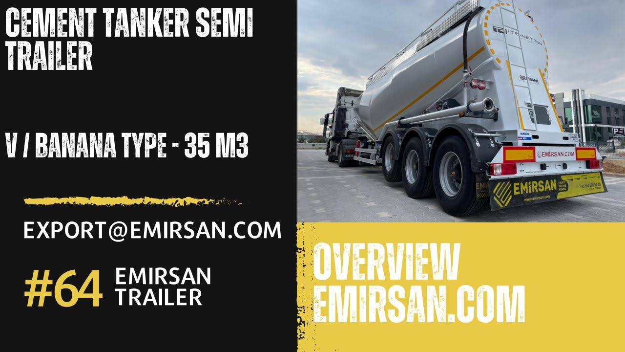 35 m³ V-Cement Tanker Semi Trailer