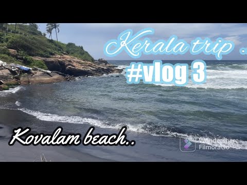 Kovalam beach🏝pr kuch Santi ke pal //Kerala trip//vlog3/#vlogs#kovalambeach#peace#beach#naturelover