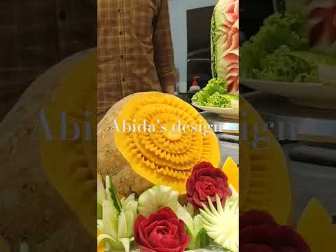 Abida's design | special fruit carving #newsong #song #music #love