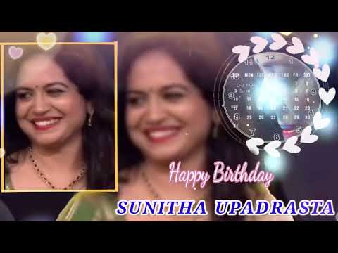 Happy Birthday Sunitha Upadrasta #singersunitha #sunithaupadrasta #happybirthday