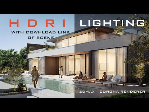 ExteriorLighting Toturial | Exterior Lighting With Corona Light Mix & HDRI | Exterior Rendering