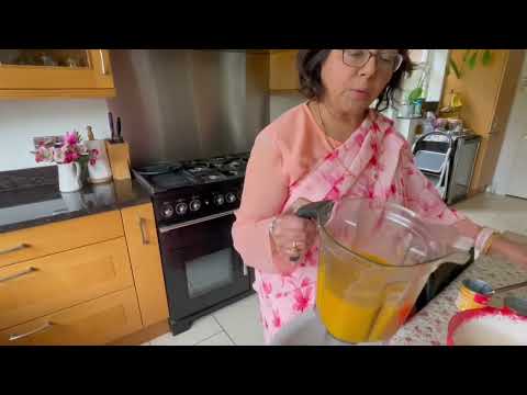 How to make homemade Mango Ice Cream - Kesar Keri