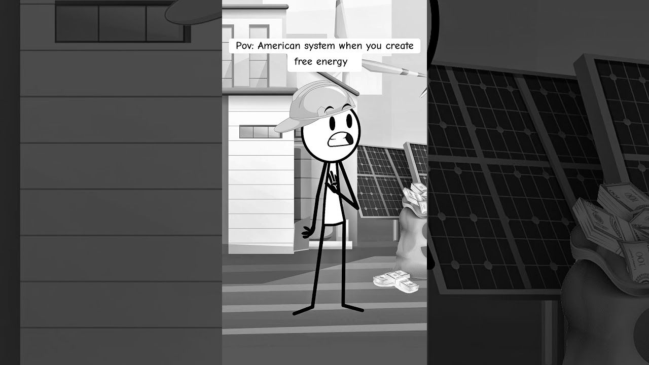 American System When You Create Free Energy 😂⚡ | Funny Animation #Shorts