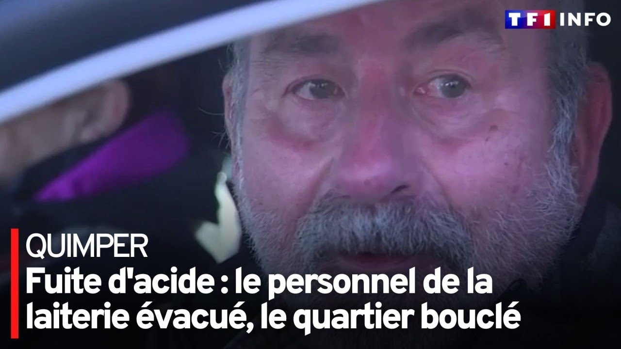 Fuite d'acide dans une usine de Quimper