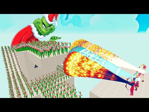 100x GRINCH + 2x GIANT vs 3x EVERY GOD - Totally Accurate Battle Simulator TABS